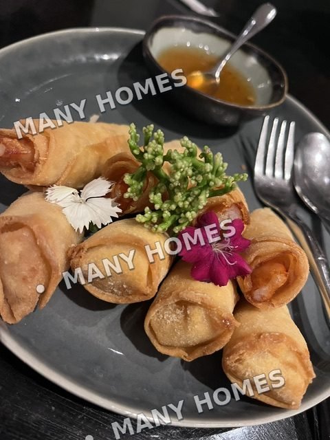 A home-cooked plate arranged for sharing.